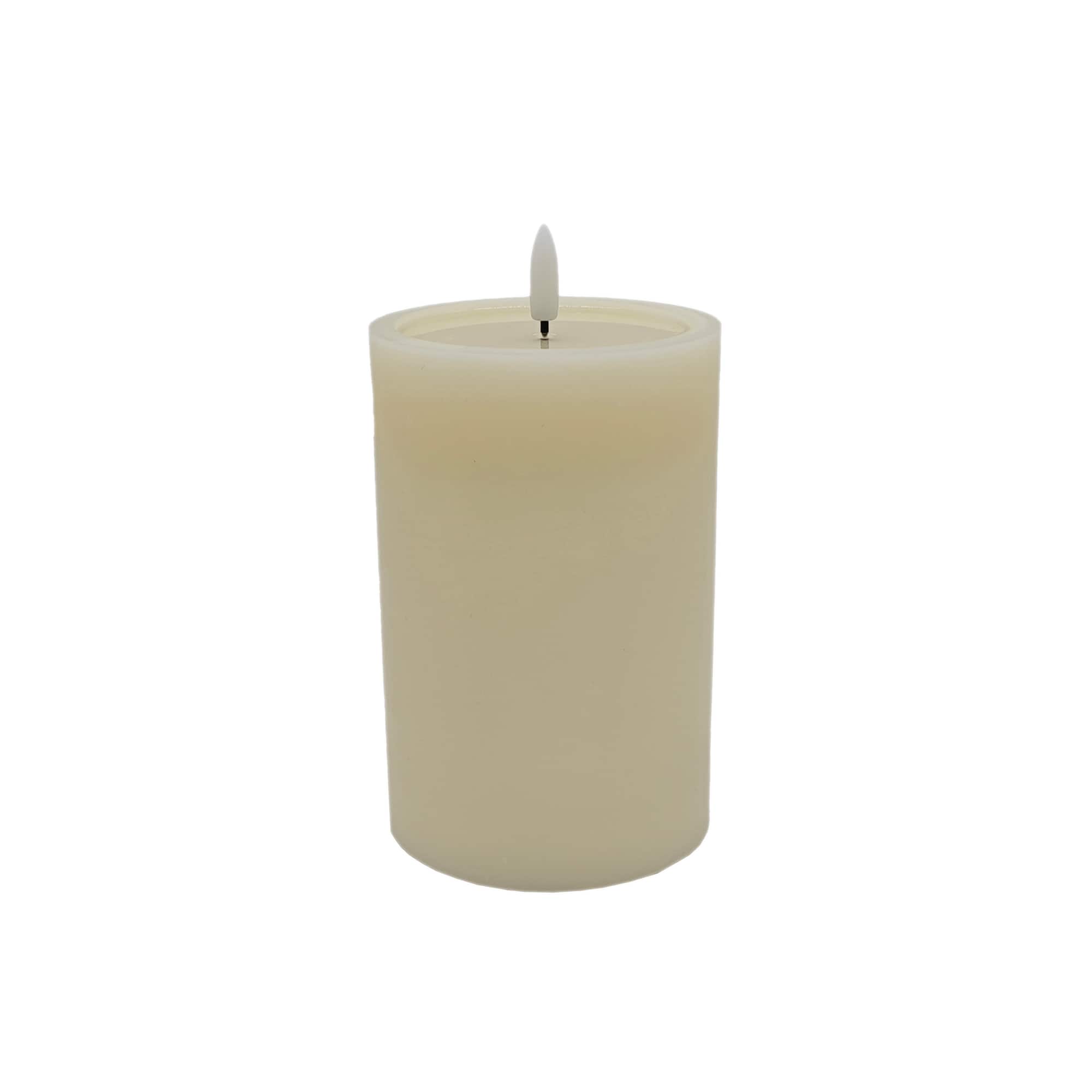 4" x 6" LED Wax Pillar Flickering Candle by Ashland